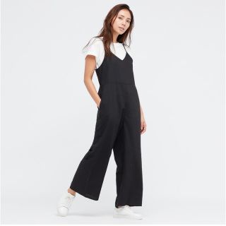 ユニクロ(UNIQLO)の《美品》UNIQLO 2022SS リネンブレンド キャミソールサロペット(L)(サロペット/オーバーオール)