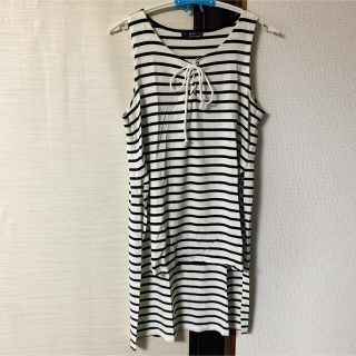 ベルシュカ(Bershka)のBershka ベルシュカ ボーダー ノースリーブTシャツ(Tシャツ(半袖/袖なし))