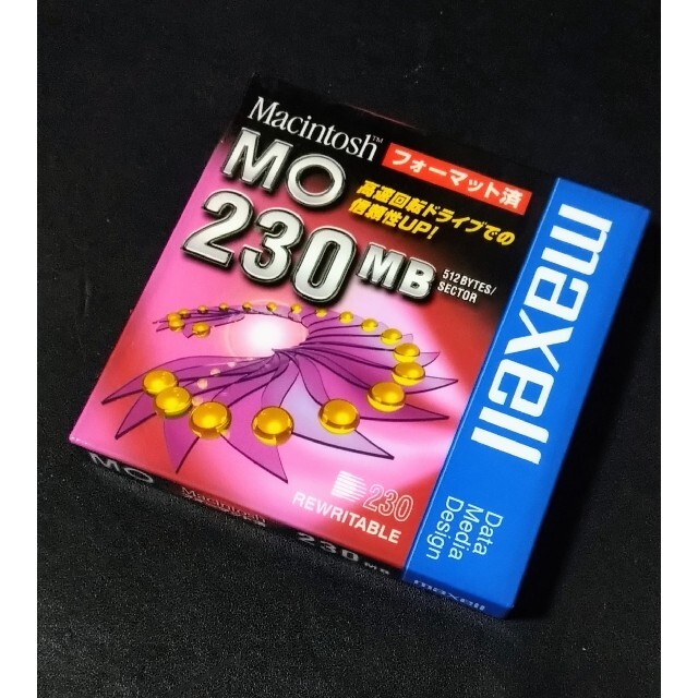 maxell(マクセル)のmaxell MO 230MB Macintosh フォーマット済 スマホ/家電/カメラのスマホ/家電/カメラ その他(その他)の商品写真