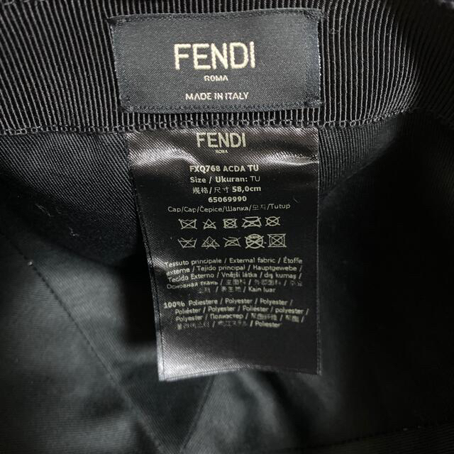 FENDI(フェンディ)の〈Gさん専用〉FENDI キャップ　ブラック メンズの帽子(キャップ)の商品写真