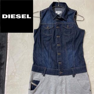 ディーゼル(DIESEL)のDIESEL ディーゼル　レディース　オールインワン　デニム×スエット(オールインワン)