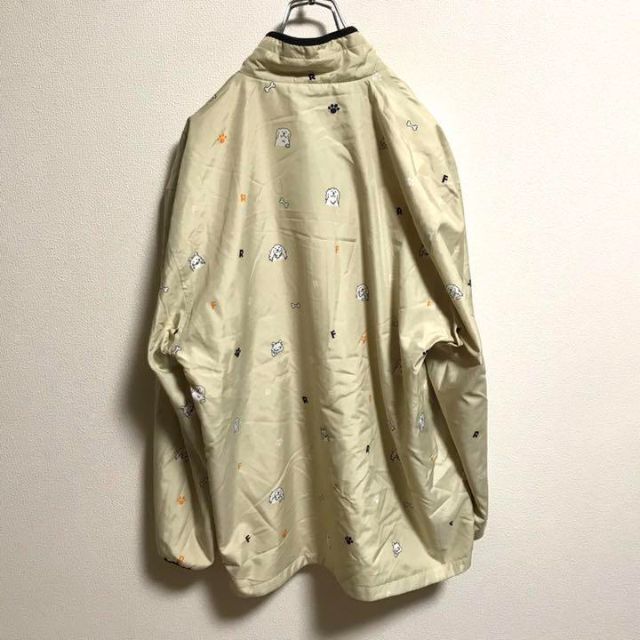 90s 4way タグ　ラビットファー　アニマル　ナイロン　フリース 刺繍　犬 メンズのジャケット/アウター(モッズコート)の商品写真