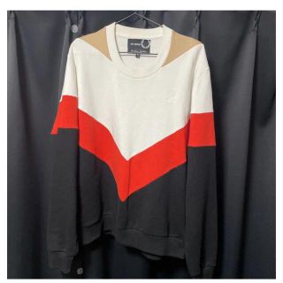 フレッドペリー(FRED PERRY)のLAF SIMONS×Fred perry  コラボ　裏起毛スウェット　美品(スウェット)