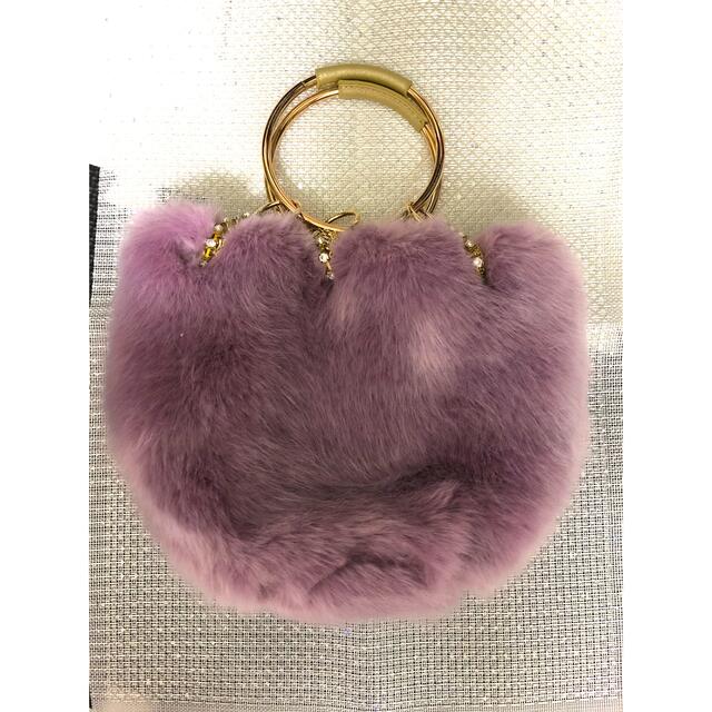 ❣️新品未使用❣️Crystal Faux Fur Mini Bag