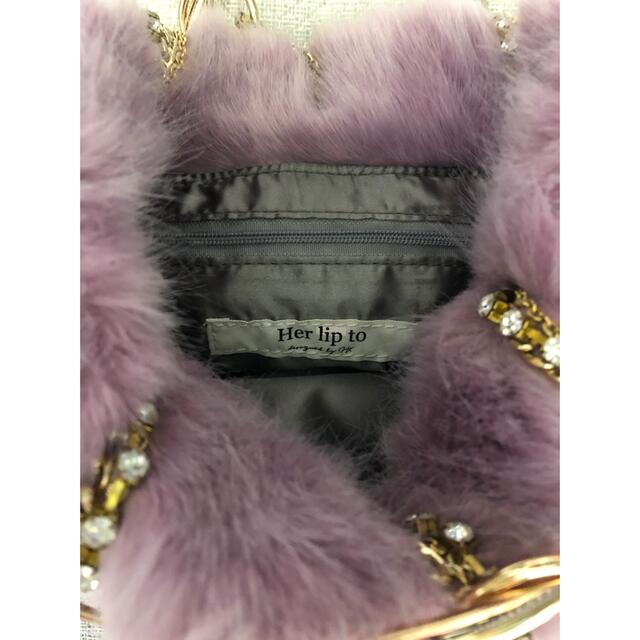❣️新品未使用❣️Crystal Faux Fur Mini Bag
