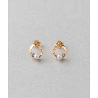 エテ(ete)のete ピアス　K10YG パール/ダイヤモンド ピアス(ピアス)