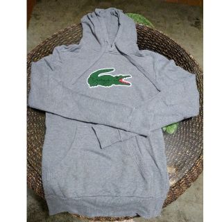 ラコステ(LACOSTE)のLACOSTE  ビッグロゴパーカー グレー(パーカー)