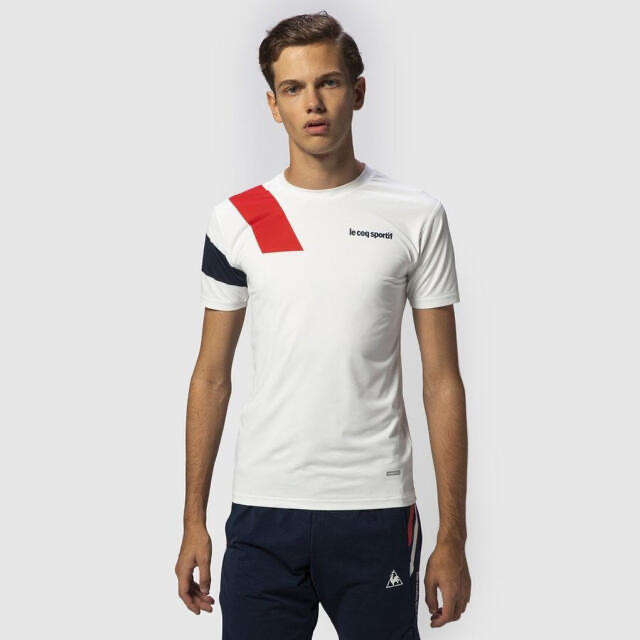 le coq sportif(ルコックスポルティフ)のルコックスポルティフ テニスウェア 半袖Tシャツ QMMPJA20 メンズL新品 スポーツ/アウトドアのテニス(ウェア)の商品写真