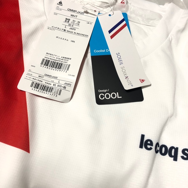 le coq sportif(ルコックスポルティフ)のルコックスポルティフ テニスウェア 半袖Tシャツ QMMPJA20 メンズL新品 スポーツ/アウトドアのテニス(ウェア)の商品写真