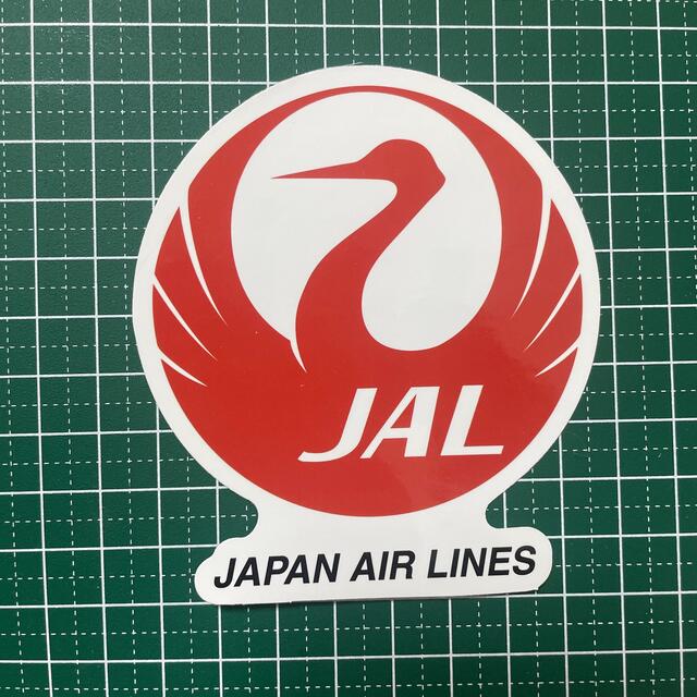 JAL 日本航空　ステッカー　シール　限定　グッズ　ノベルティ　CA 飛行機 エンタメ/ホビーのテーブルゲーム/ホビー(航空機)の商品写真