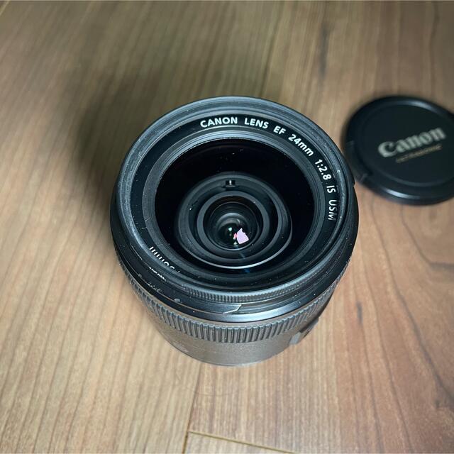 Canon(キヤノン)のキヤノンCanon EF 24mm F2.8 IS USM 単焦点レンズ スマホ/家電/カメラのカメラ(レンズ(単焦点))の商品写真