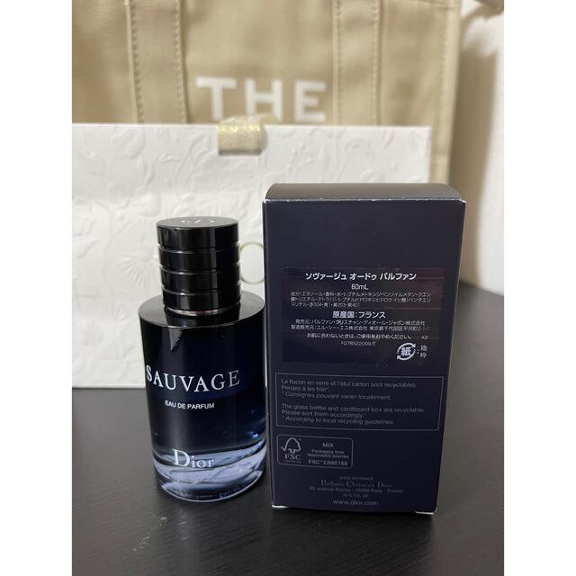 Dior(ディオール)のDIOR SAUVAGE PARFUM 香水　60ml 新品　おまけ付 コスメ/美容の香水(ユニセックス)の商品写真