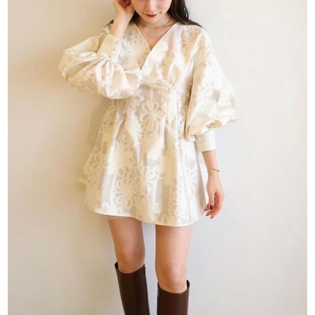 Acka jacquard mini dress レディースのワンピース(ミニワンピース)の商品写真