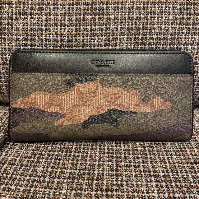 COACH(コーチ)の箱付き　87189 コーチ　長財布　ブラック×迷彩 メンズのファッション小物(長財布)の商品写真