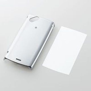 エレコム(ELECOM)のdocomo XperiaTM arc SO-01C用シェルカバー シルバー(Androidケース)