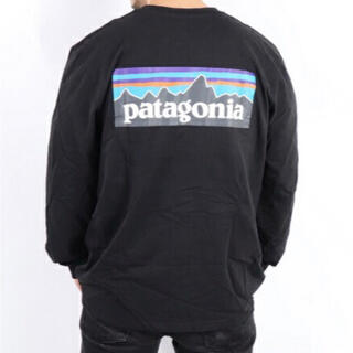 パタゴニア(patagonia)のパタゴニア　patagonia ノースフェイス　ロンT 長袖　ブラック　黒(Tシャツ(長袖/七分))