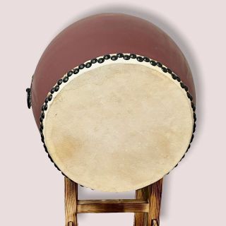 新品・未使用】 牛革 和太鼓 1.2尺・バチ付き・台付き 祭り の通販 by