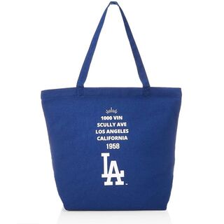 【新品】MLB キャンバストートバッグ ブルー Los Angeles Dodg