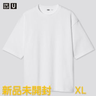 ユニクロ(UNIQLO)の新品　未開封　エアリズム　コットン　オーバーサイズ　Tシャツ　ユニクロ　白　XL(Tシャツ/カットソー(半袖/袖なし))