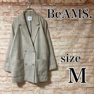 ビームス(BEAMS)のビームス BEAMS コート アウター ジャケット 羽織り チェック柄 薄手 M(その他)