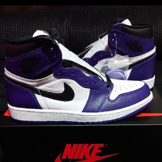 ナイキ(NIKE)のnike air jordan 1 court purple(スニーカー)