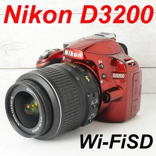 ニコン(Nikon)の❤️カメラバッグ付き❤️希少レッドカラー❤️Nikon D3200(デジタル一眼)