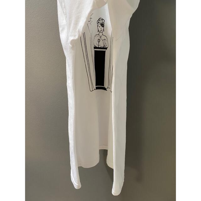 古着 ビンテージ 90s シンプル イラスト ホワイト ビックサイズ Tシャツ レディースのトップス(Tシャツ(半袖/袖なし))の商品写真