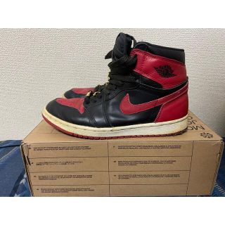 ナイキ(NIKE)のNIKE AIR JORDAN1 bred 1994復刻　us8 シカゴセット(スニーカー)