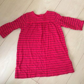 プチバトー(PETIT BATEAU)のPETIT BATERU ワンピース 67cm(ワンピース)