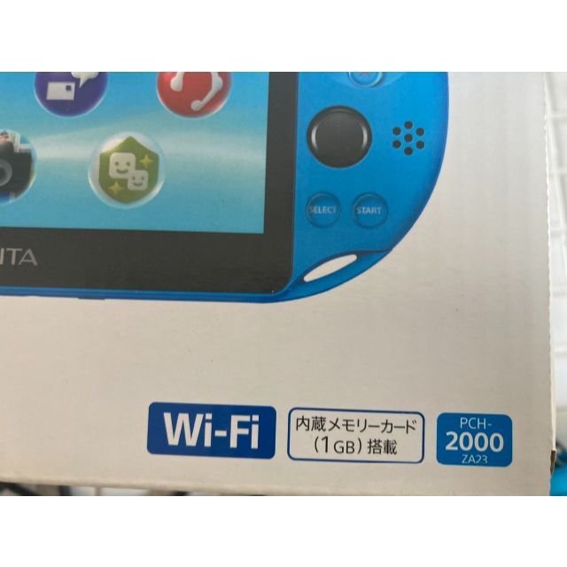 【美品】 PSVITA アクアブルー PCH-2000 8GBメモリーカード付