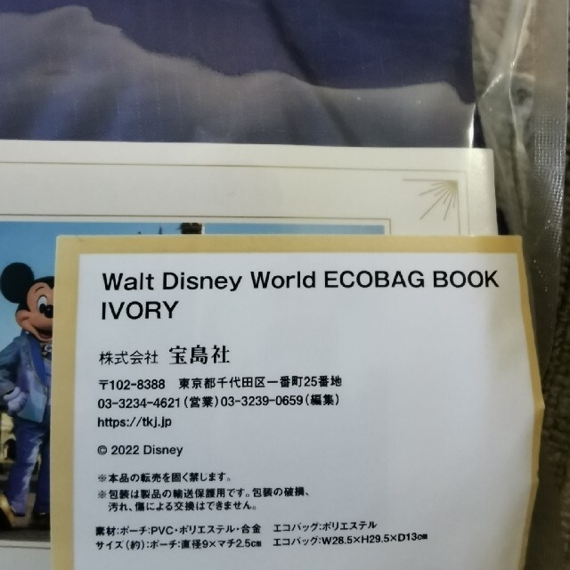 Disney(ディズニー)のウォルト・ディズニー・ワールド　50周年記念　エコバッグ　2個セット レディースのバッグ(エコバッグ)の商品写真