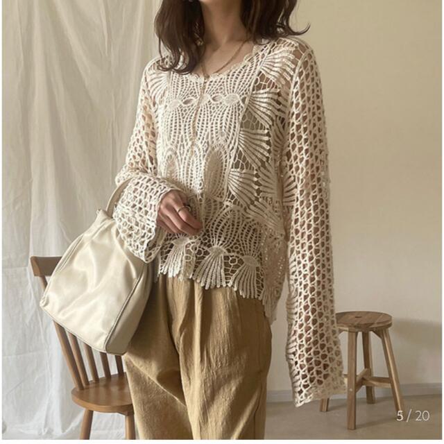 mecherie lady crochet top レディースのトップス(シャツ/ブラウス(長袖/七分))の商品写真