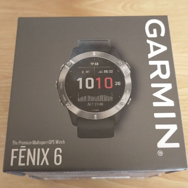 GARMIN(ガーミン) fenix 6 Black 新品未開封 メンズの時計(腕時計(デジタル))の商品写真