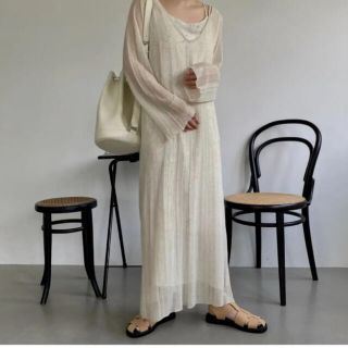 willfully crochet 2way medium knit op(ロングワンピース/マキシワンピース)