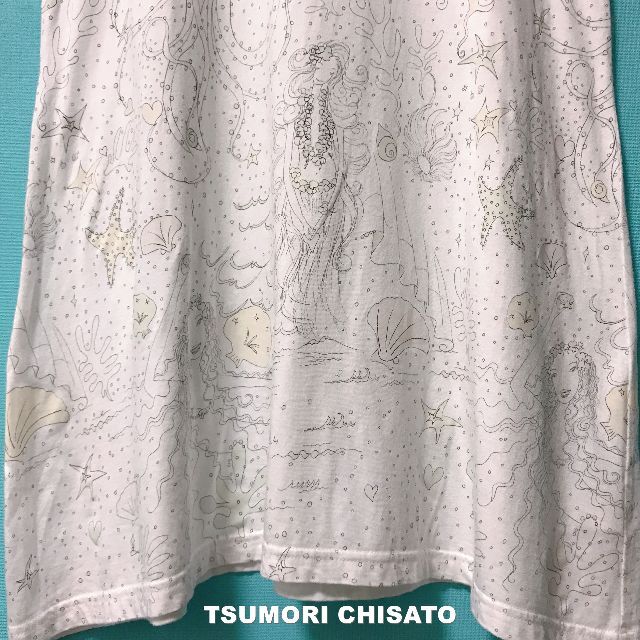 TSUMORI CHISATO(ツモリチサト)の【TSUMORI CHISATO】ラインドロー マーメイドワールド カットソー レディースのトップス(カットソー(半袖/袖なし))の商品写真
