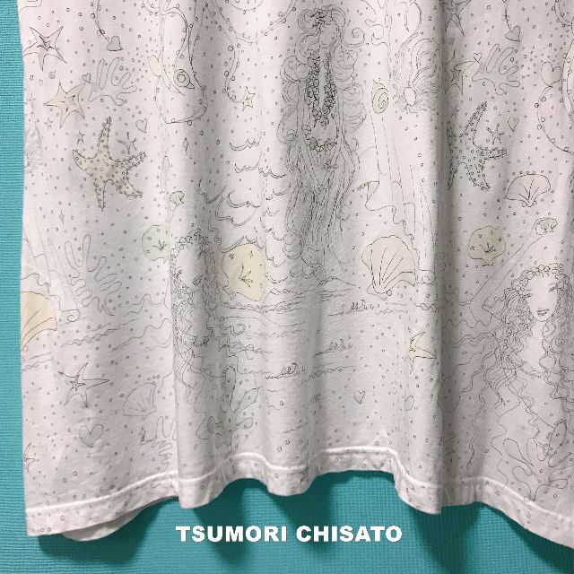 TSUMORI CHISATO(ツモリチサト)の【TSUMORI CHISATO】ラインドロー マーメイドワールド カットソー レディースのトップス(カットソー(半袖/袖なし))の商品写真