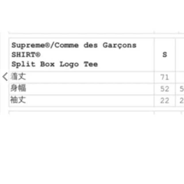 着画あり！supreme COMME des GARCONSコラボTシャツ