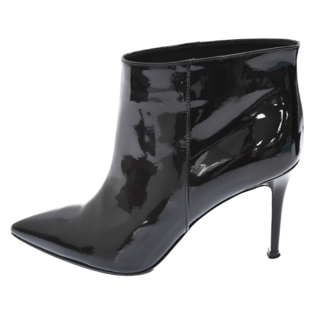 Gianvito Rossi(ジャンヴィットロッシ)のGianvito Rossi ジャンヴィト・ロッシ 14AW ポインテッドトゥエナメルショートブーツ レディース G09660 ブラック レディースの靴/シューズ(ブーツ)の商品写真