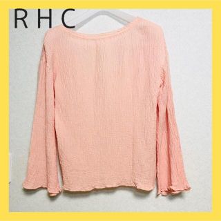 ロンハーマン(Ron Herman)の【新品】RHC ロンハーマン　長袖トップス カットソー 背面開き　ピンク系(カットソー(長袖/七分))