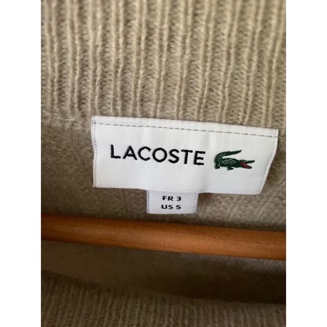 LACOSTE(ラコステ)のラコステ☆刺繍ロゴ　モックネックニット　　古着　　LACOSTE メンズのトップス(ニット/セーター)の商品写真