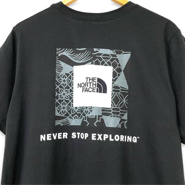 THE NORTH FACE(ザノースフェイス)の可愛いです ♪ 新品 ノースフェイス BOX Tシャツ 黒  レディース XL レディースのトップス(Tシャツ(半袖/袖なし))の商品写真