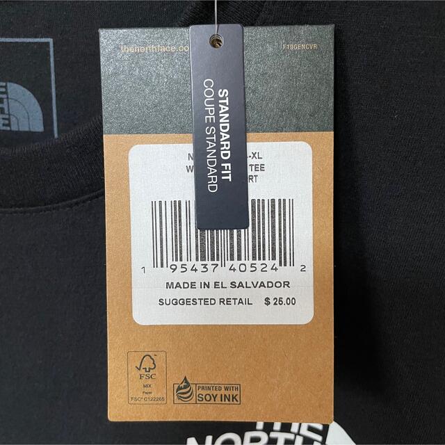 THE NORTH FACE(ザノースフェイス)の可愛いです ♪ 新品 ノースフェイス BOX Tシャツ 黒  レディース XL レディースのトップス(Tシャツ(半袖/袖なし))の商品写真