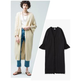 ロンハーマン(Ron Herman)のRHC Scallop Long Cardigan ロンハーマン(カーディガン)