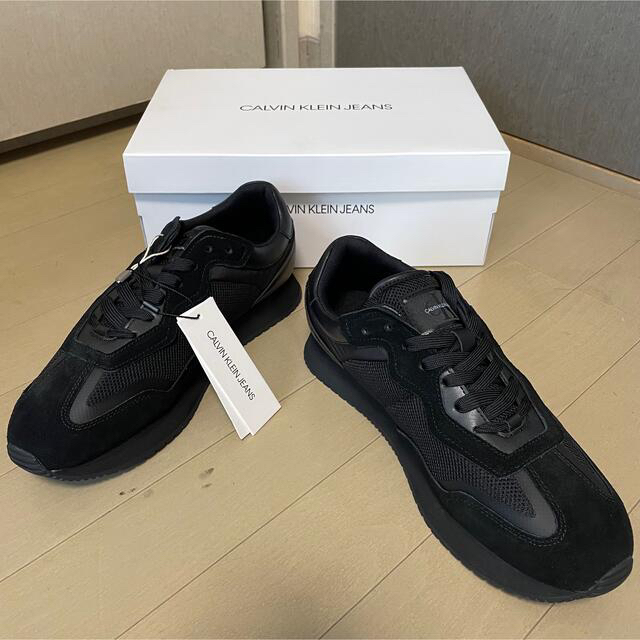 Calvin Klein(カルバンクライン)の最終価格 新品■カルバンクライン ジーンズ■ローカットスニーカー 42 黒 メンズの靴/シューズ(スニーカー)の商品写真