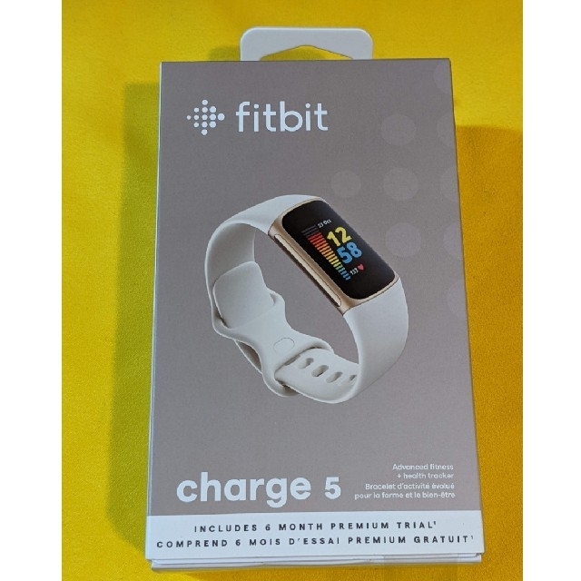 Fitbit Charge 5  ルナホワイト　国内正規販売品　購入店領収書有り