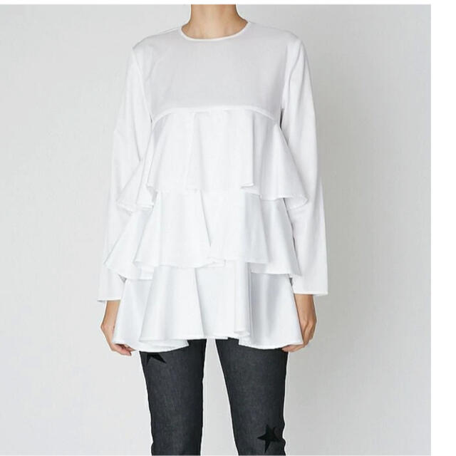 BARNEYS NEW YORK - ヨーコチャン YOKO CHAN ラッフル シャツ BARNEYS NEW YORK - ヨーコチャン YOKO CHAN ラッフル シャツ