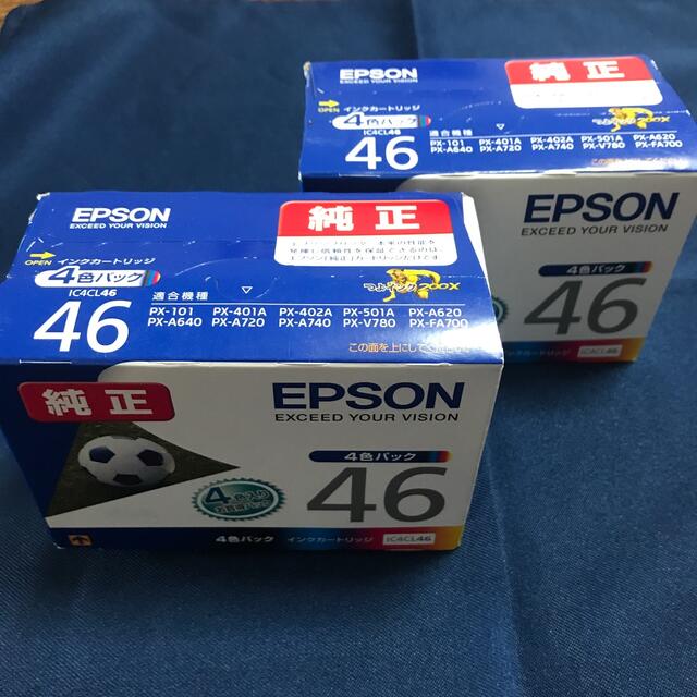 EPSON エプソン インクカートリッジ IC4CL46 ✖️2の通販 by sa's shop｜エプソンならラクマ