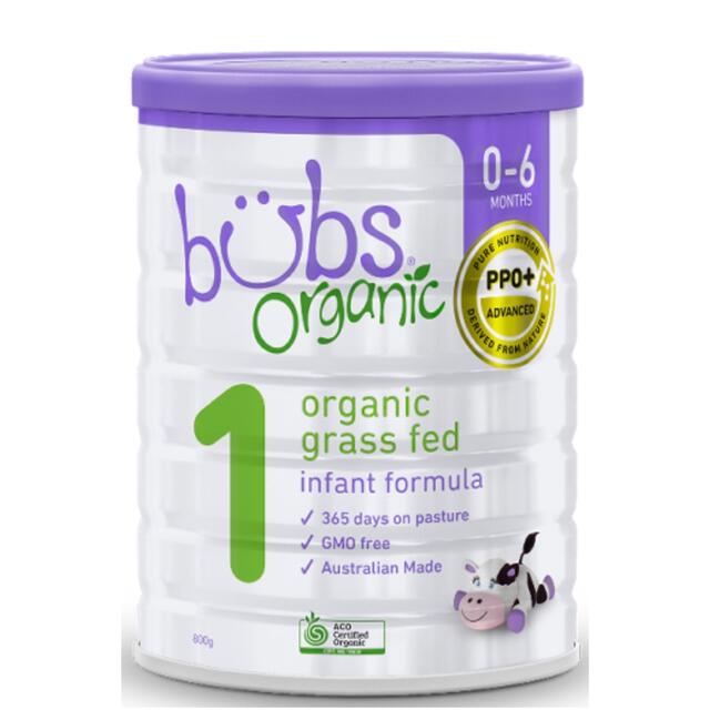 bubs organic バブス オーガニック　粉ミルク　ステップ1 無添加