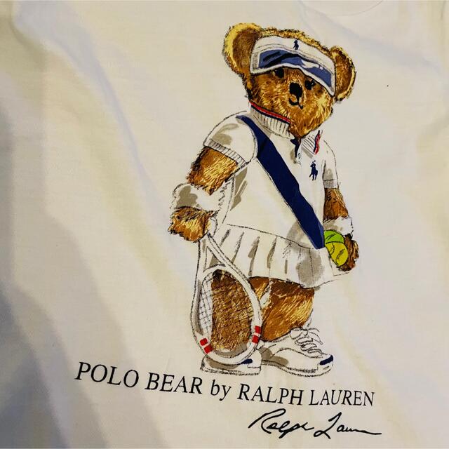 Ralph Lauren(ラルフローレン)のラルフローレン ポロベア Tシャツ 4T USED キッズ/ベビー/マタニティのキッズ服女の子用(90cm~)(Tシャツ/カットソー)の商品写真