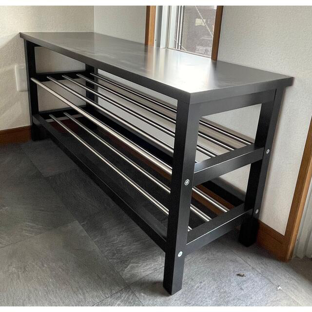 IKEA - IKEA購入 TJUSIG シューズラック シューシグ 靴箱 黒 IKEA - IKEA購入 TJUSIG シューズラック シューシグ 靴箱 黒